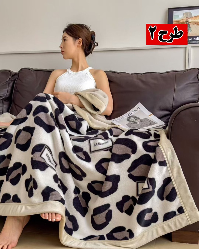 پتو نمدی دو نفره خیلی گرم دو رو مخمل | ۲۳۰×۲۰۰ با کیفیت تضمینی