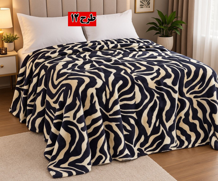 پتو ژلهای دو نفره طرح پوستی ابعاد ۲۲۰ در ۲ (مدل سوپر سافت)