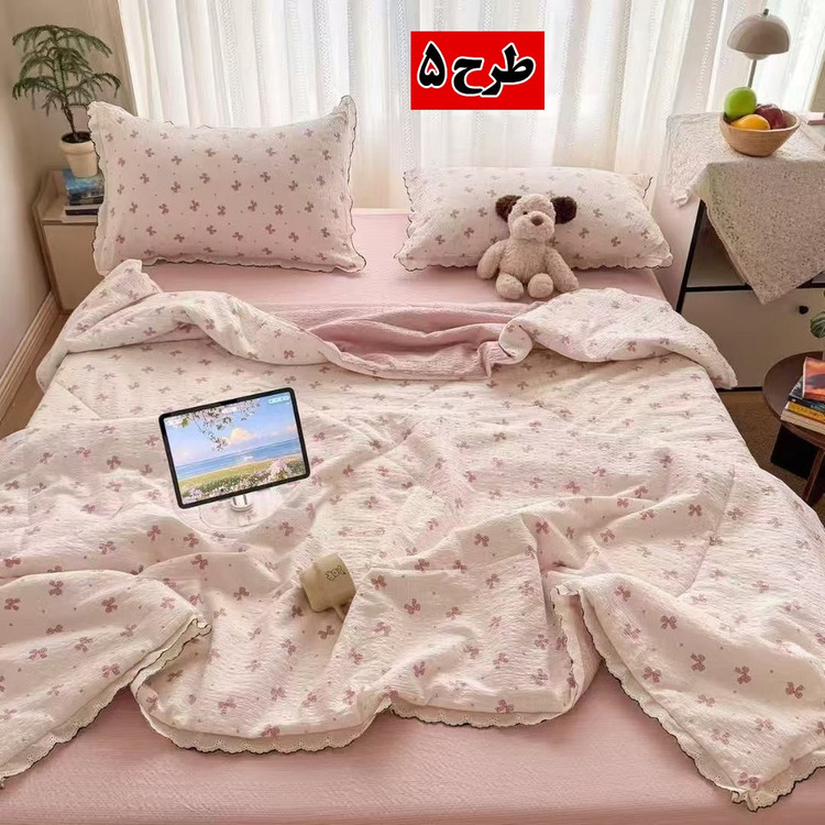 خرید لحاف بندری وارداتی اورجینال | سرویس خواب ۴ تکه لحاف، روتشکی و دو روبالشتی
