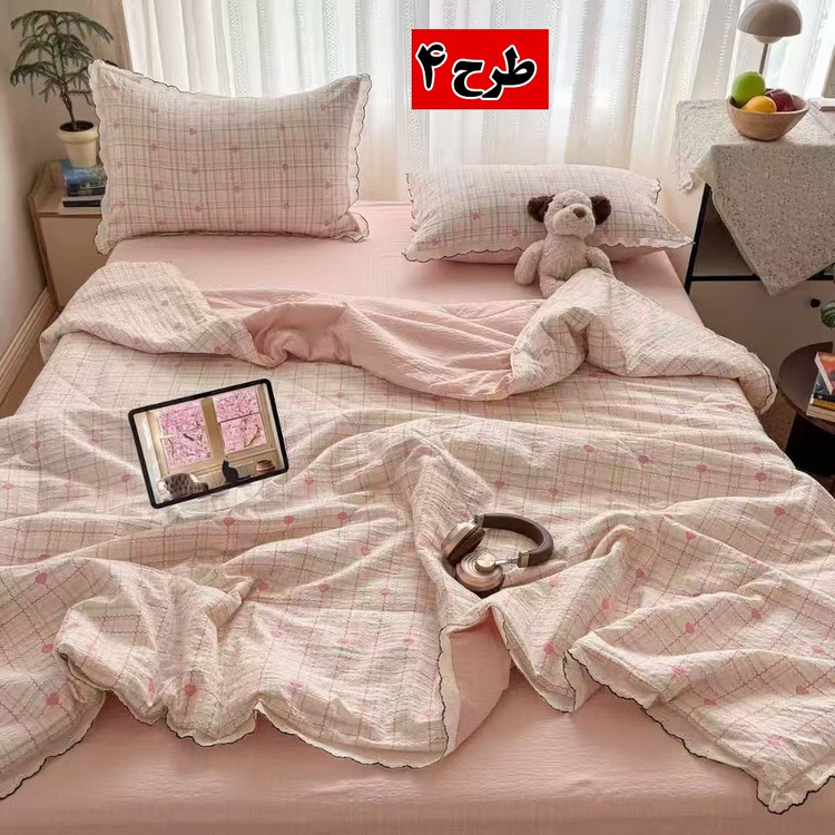 خرید لحاف بندری وارداتی اورجینال | سرویس خواب ۴ تکه لحاف، روتشکی و دو روبالشتی